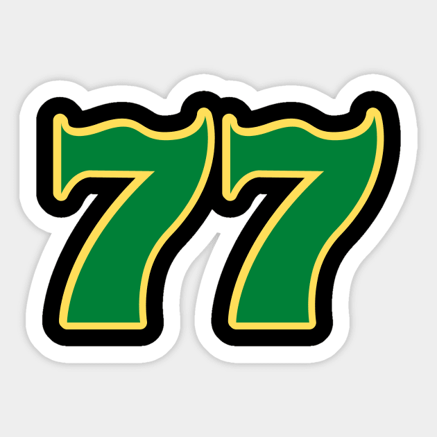 Number 77 Sticker by Mcvipa⭐⭐⭐⭐⭐